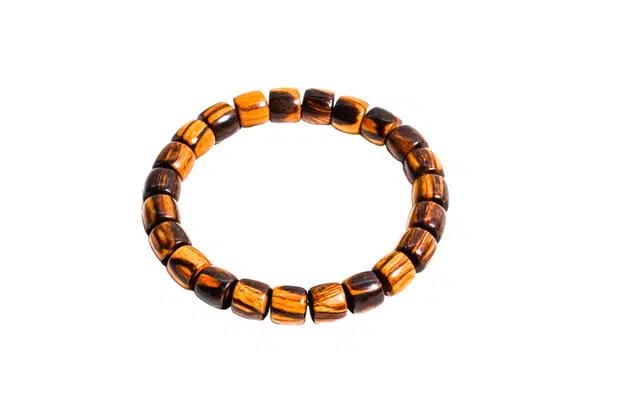 天纵 新中式国潮复古简约个性素圈  阴阳纹转运珠文玩佛珠 其他木作 男女同款情侣款 贡木