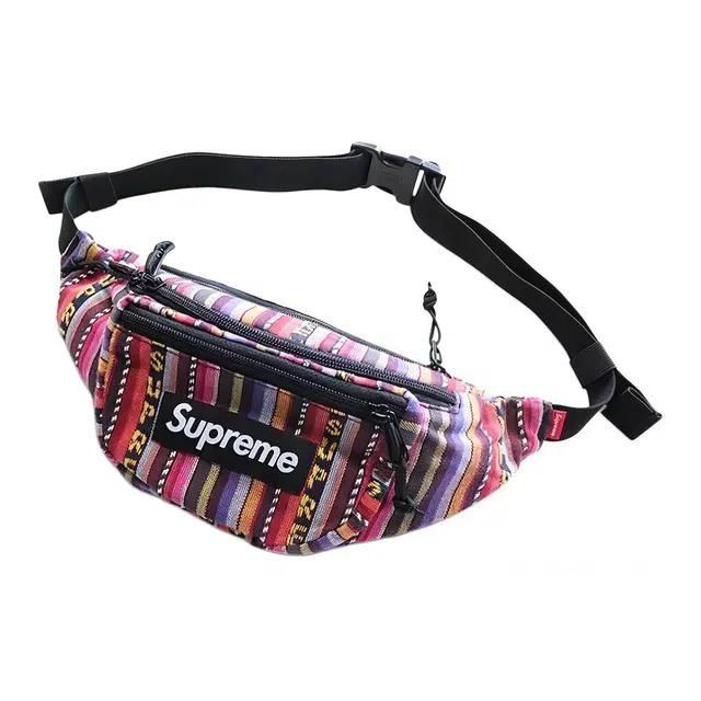 Supreme SS20 Week 9 Woven Stripe Waist Bag