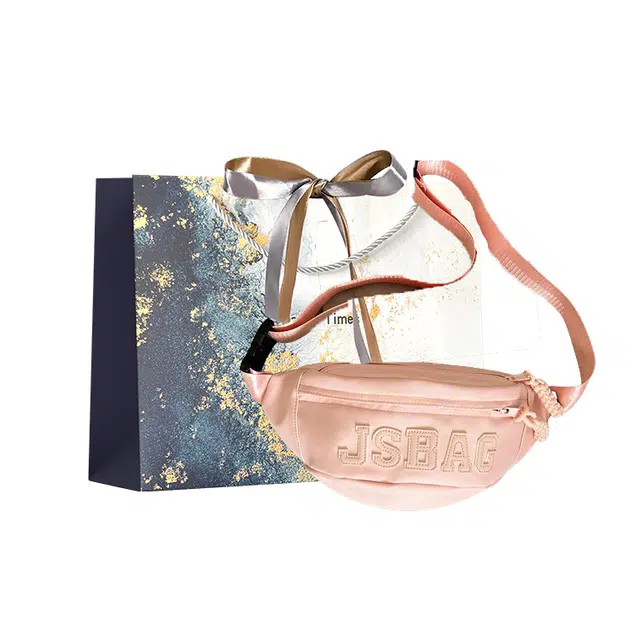 伊曼家 街头运动风简约时尚小众轻便百搭包包 尼龙布 单肩包 女款 粉色/蓝色/白色/黑色