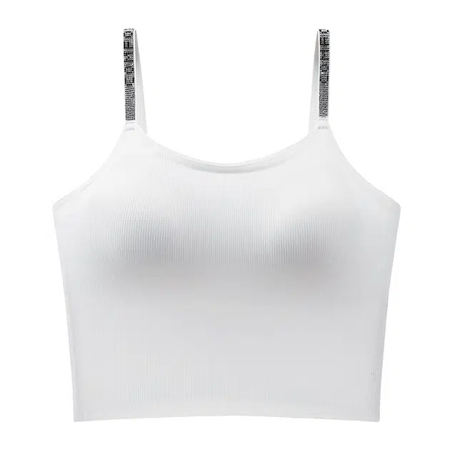 芬腾 凉感打底内搭带胸垫免穿文胸吊带 女款