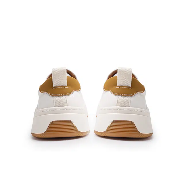 罗蒙 牛皮革 时尚舒适 简约百搭 休闲鞋 男款 白色