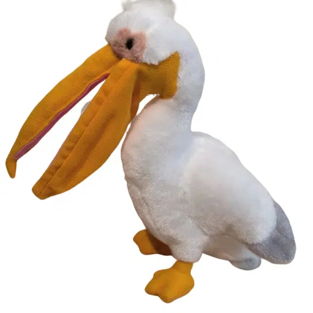 狐狸仙 超萌可爱鹈鹕 水鸟大鸟动物园 玩偶 毛绒公仔