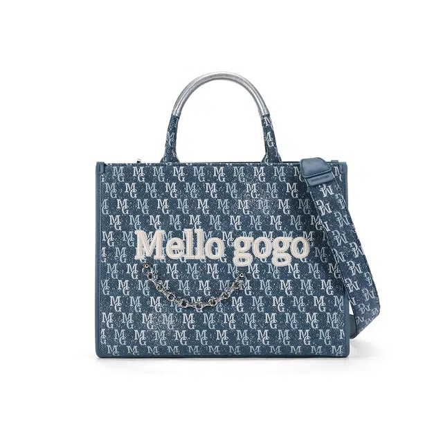 MELLO GOGO Denim Blue Tote
