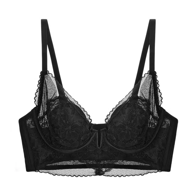 橡柠派 夏季 蕾丝款聚拢防下垂收副乳内衣柔软支撑无钢圈小胸显大学生超薄文胸 女款