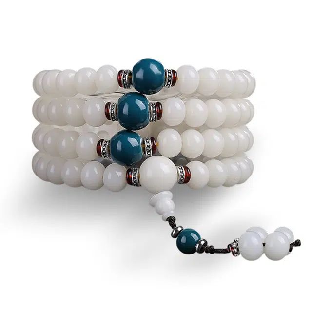 九隆古 考试考研上岸 好运莲莲 莲花转运珠 国潮佛珠念珠 气质 新中式 复古风 高级感文玩盘玩 菩提根 手串 女款