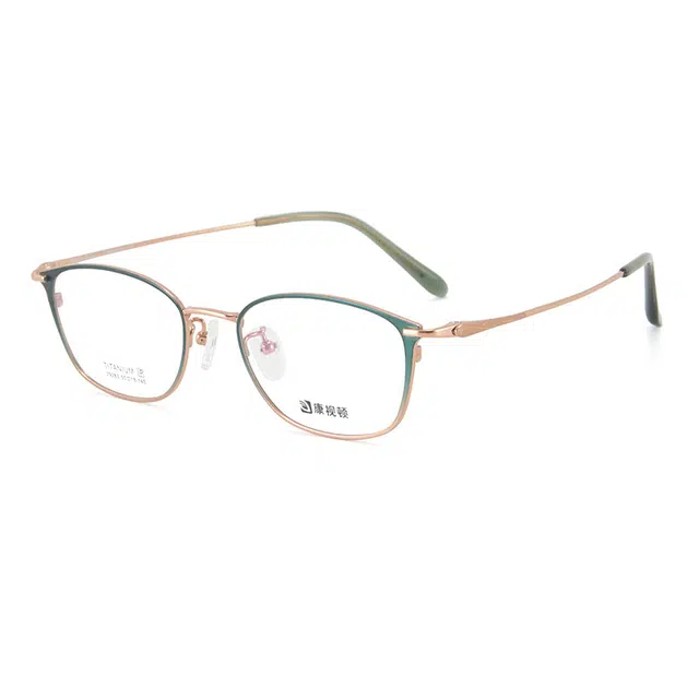 【联系客服可配度数】 康视顿 时尚 蓝光眼镜 纯钛 椭圆形 光学镜架 男女同款情侣款