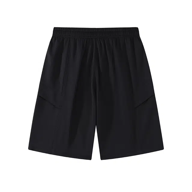 八哥 基础款系带薄款宽松大码垂感可调节抽绳运动五分休闲短裤 男女同款