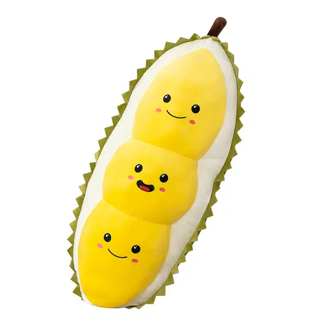 狐狸仙 卡通榴莲长抱枕 可爱表情 玩偶 毛绒公仔