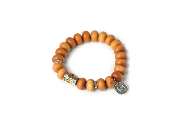 三檀小舍 国风国潮 佛珠 氛围感小众设计 木作 手串 男女同款情侣款 崖柏