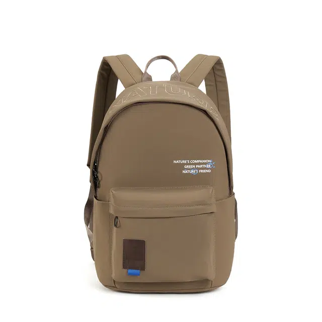 特步 大容量多口袋简约 织物 书包背包双肩包 常规 男女同款情侣款 黑/浅兰/卡基/紫/咖啡/深兰