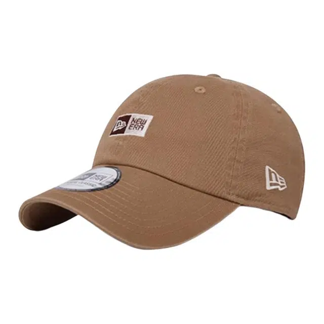 New Era Logo Embroidered Cap Brown