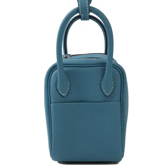 HERMES Lindy 19 Taurillon Clemence D2 NEW BLEU JEAN