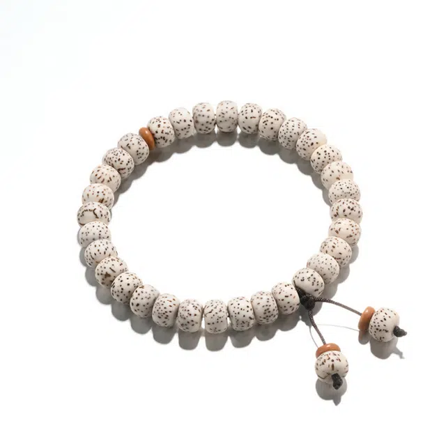 凯真 国潮复古文艺范单圈绕指柔文玩佛珠 星月菩提 手串 男女同款情侣款 礼盒装