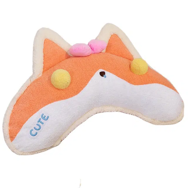 狐狸仙 床头靠垫 皇冠软包大靠枕 可拆洗 玩偶 毛绒公仔