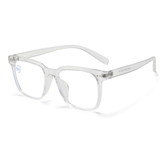 康视顿 黑框眼镜大框素颜防蓝光眼镜 可配近视眼镜 板材镜架 方形 光学镜架 男女同款情侣款