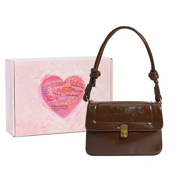 MINLUBAOLUO Handbag Brown