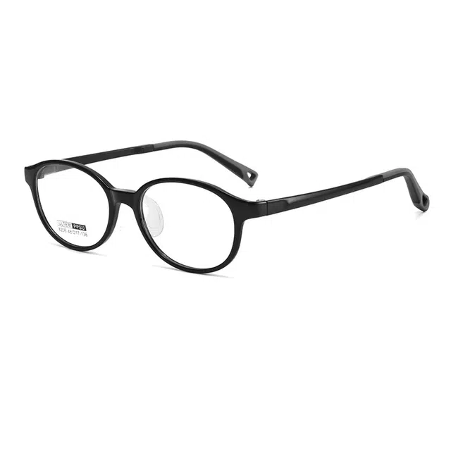 【联系客服可配度数】 康视顿 超轻透明舒适近视眼镜框 硅胶 椭圆形 光学镜架 儿童款 可选依视路星趣控离焦防控镜片