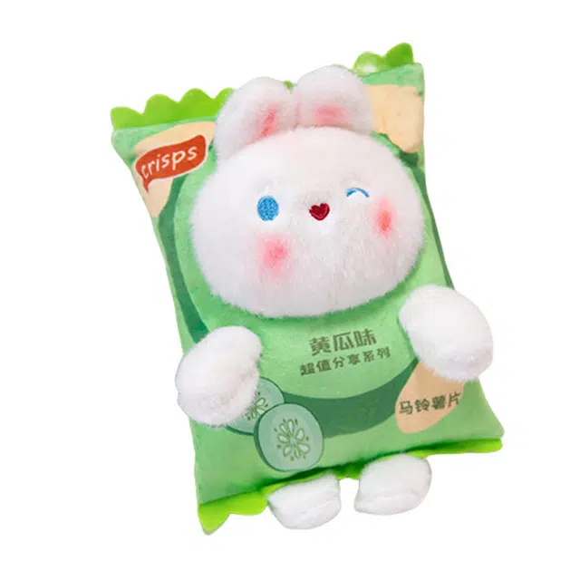 狐狸仙 薯片宝宝小兔子 萌趣造型 龙年吉祥物 玩偶 毛绒公仔