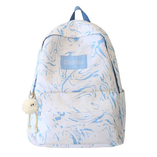 草丛喵喵喵 时尚百搭 日常通勤大容量 潮流小众设计小清新学院书包 出游出行背包 男女同款情侣款双肩包 尼龙 多色 常规