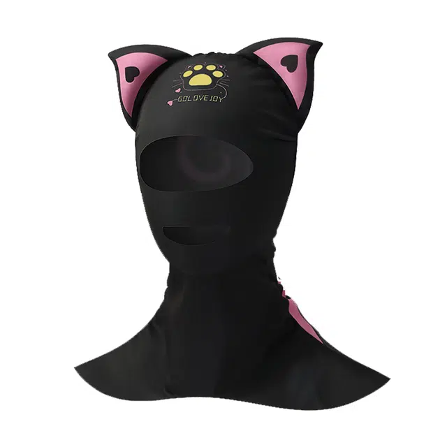 浪莎 潜水头套全脸护颈防紫外线游泳冲浪卡通遮阳脸基尼 防晒面罩 女款