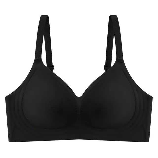 莫代尔 纯色无痕舒适透气收副乳防下垂文胸 女款