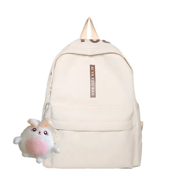 草丛喵喵喵 潮流简约设计高颜值 时尚日常通勤大容量男女情侣同款背包 尼龙 出游双肩包 多色常规