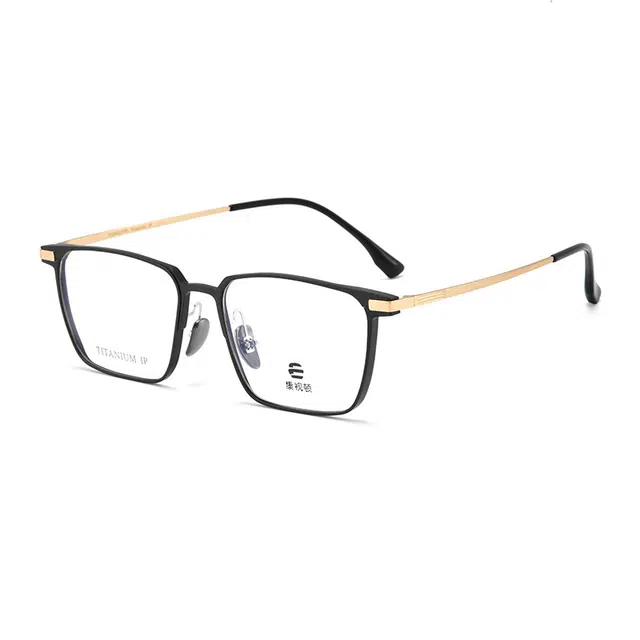 【联系客服可配度数】 康视顿 铝镁 近视度数细边大方框 钛合金 方形 光学镜架 男女同款情侣款