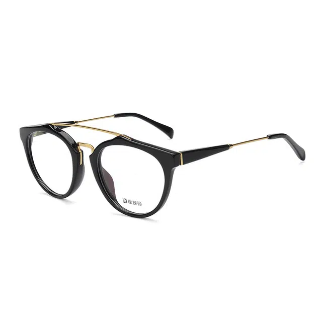 【联系客服可配度数】 康视顿 文艺复古风 板材镜架 方形 光学镜架 女款