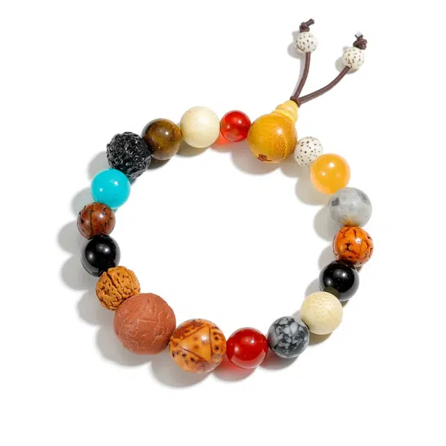 月岚 十八籽 新中式招财纳福国风灵隐转运珠佛珠 星月菩提金刚菩提凤眼菩提 手串 男女同款情侣款