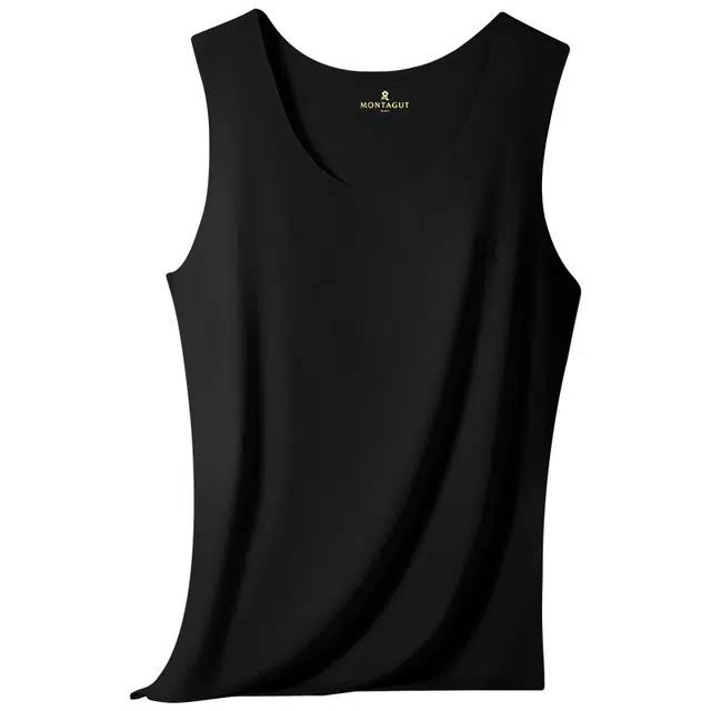 梦特娇 无痕莫代尔内搭薄款小吊带无袖打底衫冰丝凉感紧身汗衫无痕圆领背心 女款