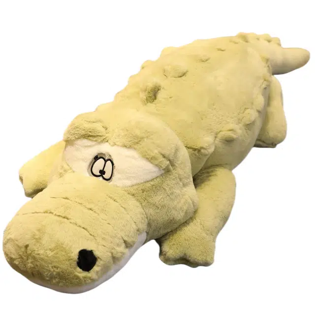 彩上皇 创意斗鸡眼鳄鱼 亲肤柔软 玩偶 毛绒公仔 长条布娃娃