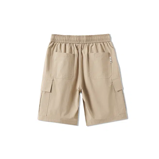 雅鹿 薄款直筒宽松百搭系带休闲短裤 男款