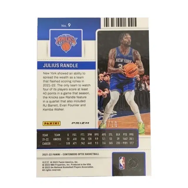PANINI 2021-22 optic 310