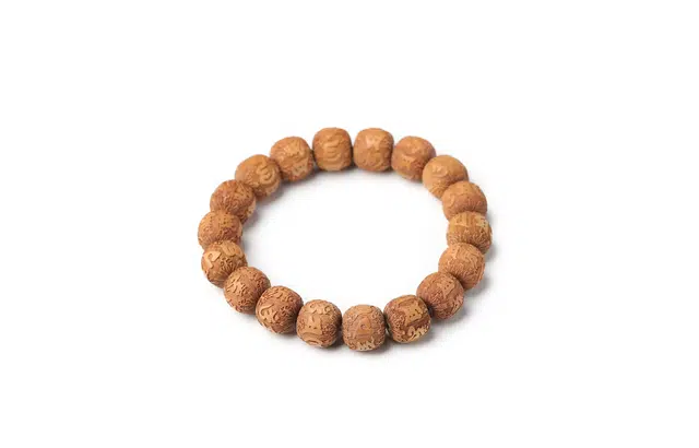 三檀小舍 国风国潮 六字真言 小众文玩念珠佛珠 转运珠平安招财纳福 木作 手串 男女同款情侣款 檀木