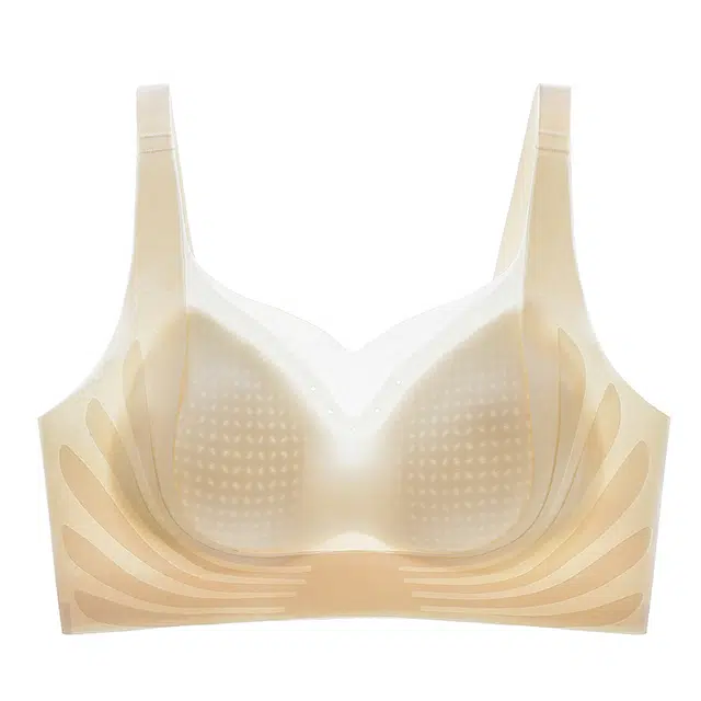 鸭鸭 冰肌速凉感干蜂巢洞洞杯无感提拉透气无痕网纱文胸 女款