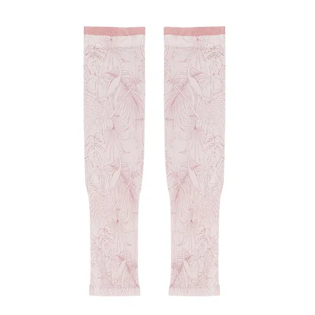 浪莎 小清新薄荷曼波户外 印花显瘦遮阳透气 防晒袖 女款