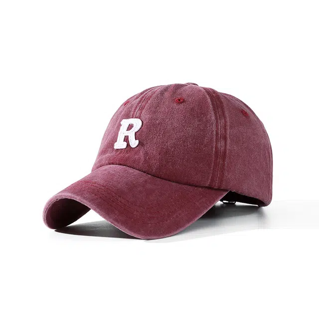 俞兆林 美式复古休闲大帽檐显脸小字母 棉 鸭舌帽 男女同款情侣款