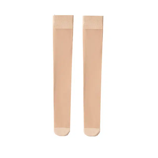 雅鹿 纯色裸感肉色光腿神器保暖高筒丝袜 女款 肤色
