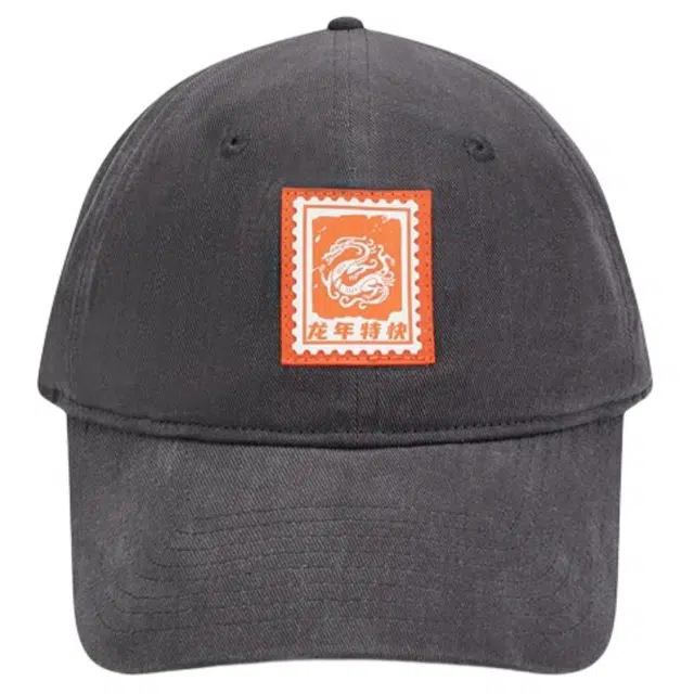 特步 徽标设计 棉 鸭舌帽 男女同款情侣款 深灰色