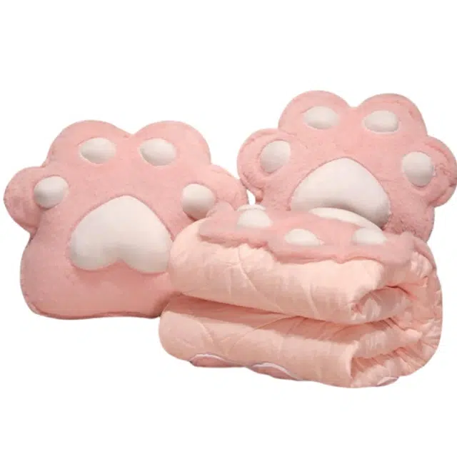 咔噜噜 卡通可爱猫抓抱枕被 创意布娃娃 玩偶周边