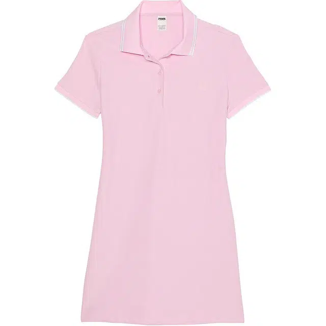 Victoria's Secret PINK PIQU POLO DRESS Spring Orchid