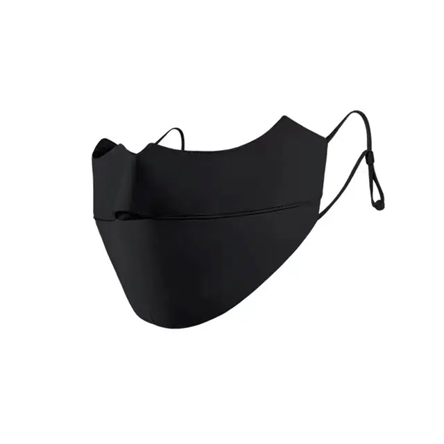 木林森 腮红立体透气护眼角口罩 薄款户外旅游出行防紫外线冰丝 防晒面罩 女款