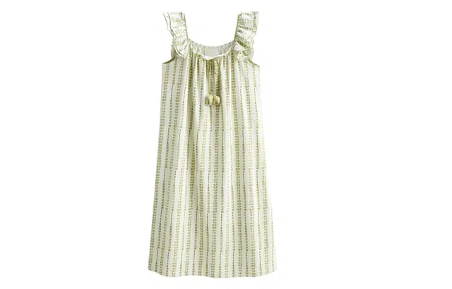 歌倩雅 凉感型亲肤舒适透气无袖睡裙 女款 绿色