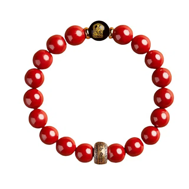 媚之吻 本命佛守护神 普贤菩萨吉祥 再造辰砂朱砂 手串 男女同款情侣款