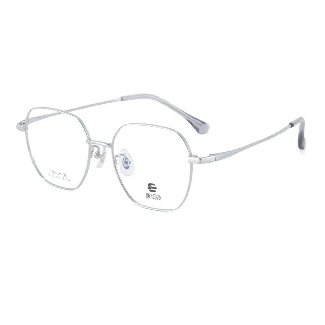 【联系客服可配度数】 康视顿 几何瘦脸钛材可配近视度数 板材镜架钛 不规则形 光学镜架 女款