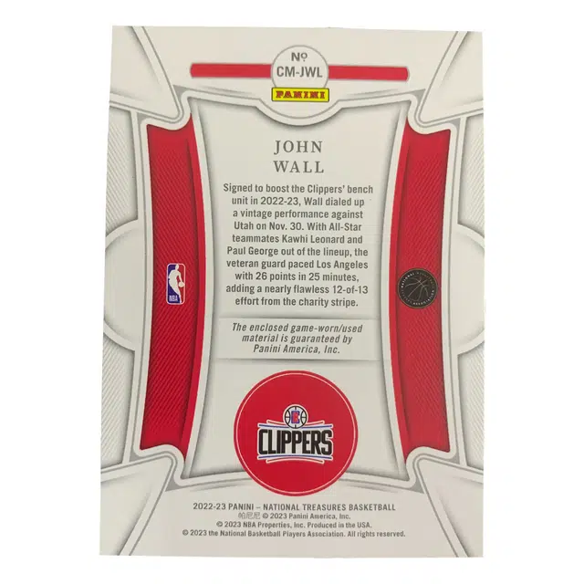 PANINI 2022-23 GU 2999