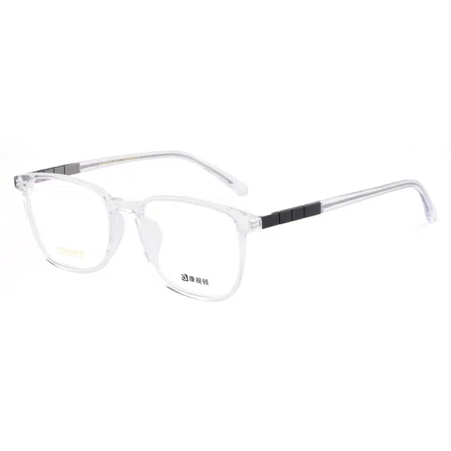 【联系客服可配度数】 康视顿 简约方框商务中性可配度数 钛板材 椭圆形 光学镜架 男款