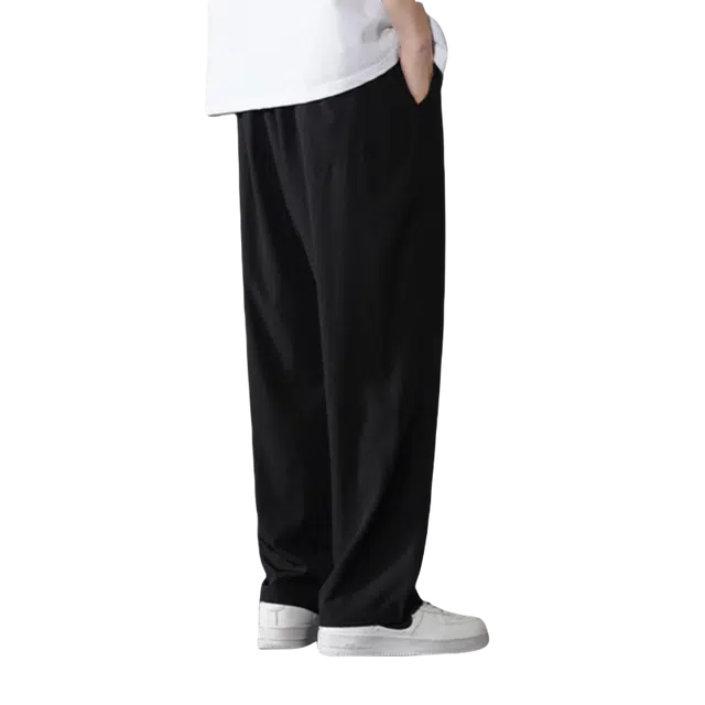 北极绒 薄款宽松束脚垂感速干休闲裤 男款