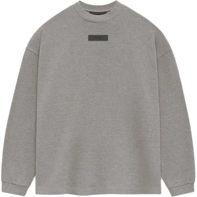 Fear of God Essentials SS24 LS TEE LOGO T Heather Grey