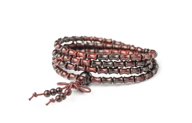 三檀小舍 国潮新中式 节节高升 上岸转运 小众高级感 檀香 手串 男女同款情侣款 紫檀